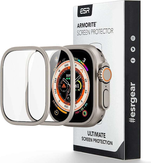 ESR Armorite Full Face Tempered Glass για το Apple Watch Ultra 49mm 2τμχ