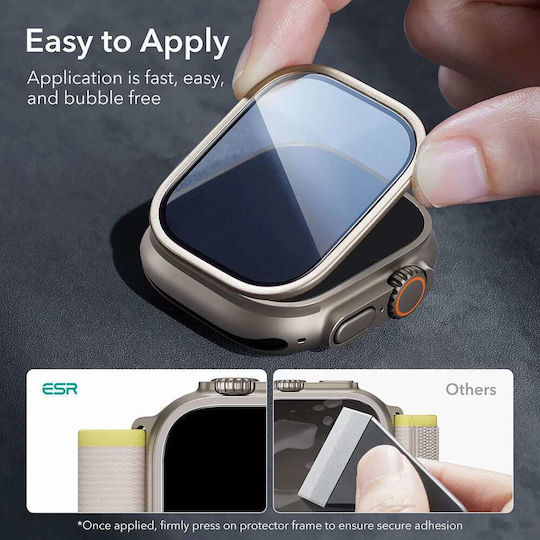 ESR Armorite Full Face Tempered Glass για το Apple Watch Ultra 49mm 2τμχ