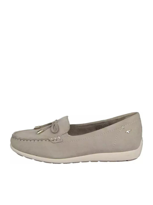 Women's Moccasins in Beige Color