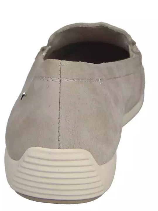 Women's Moccasins in Beige Color