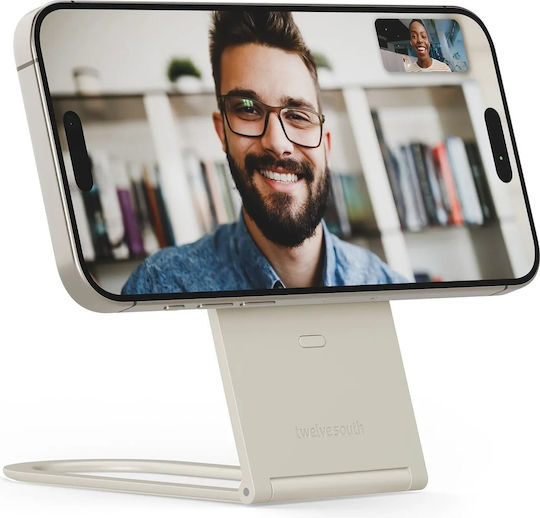 Twelve South Curve Nano Βάση Γραφείου για Κινητό σε Μπεζ χρώμα