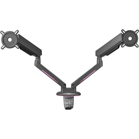 One All DM8210 Stand Desk Mounted for 2 Monitors up to 21" with Arm