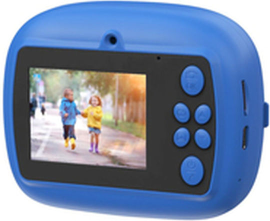 Celly KIDSCAMPRINTBL Kinderkamera mit Thermodruck Blau