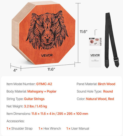 Vevor MXGLJKJTXHBDFULZ7001V0 Cajon