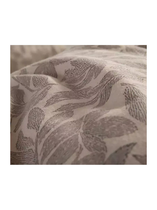 Nef-Nef Homeware Bettwäsche-Set King Size Flanell mit Gummiband 180x200+32cm. Issual Grey 4Stück