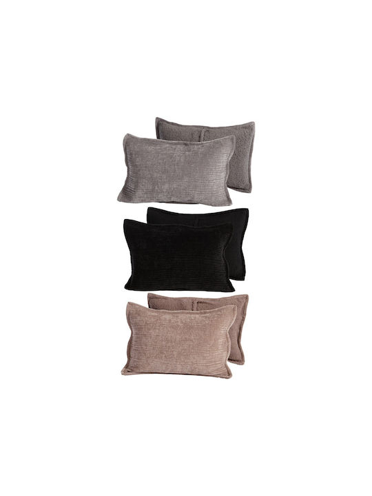 Nef-Nef Homeware Brave Pillowcase Set Oxford Mocca 52x72cm.