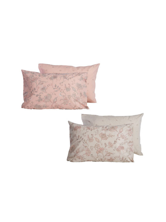Nef-Nef Homeware Bamb.carena Față de Pernă cu plic de acoperire Roz 52x72cm.