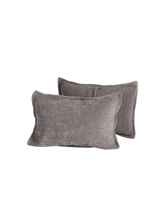 Nef-Nef Homeware Brave Pillowcase Set Oxford Mocca 52x72cm.