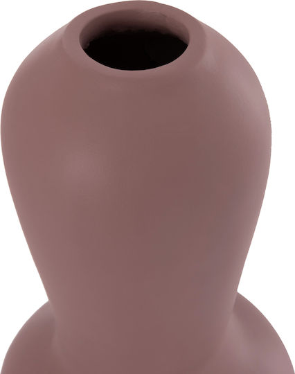 Homemarkt Σετ 2 Επιτραπεζια Διακοσμητικα Βαζα Chelin Ημ21144 Τερακοτα Μαυρο & Μωβ