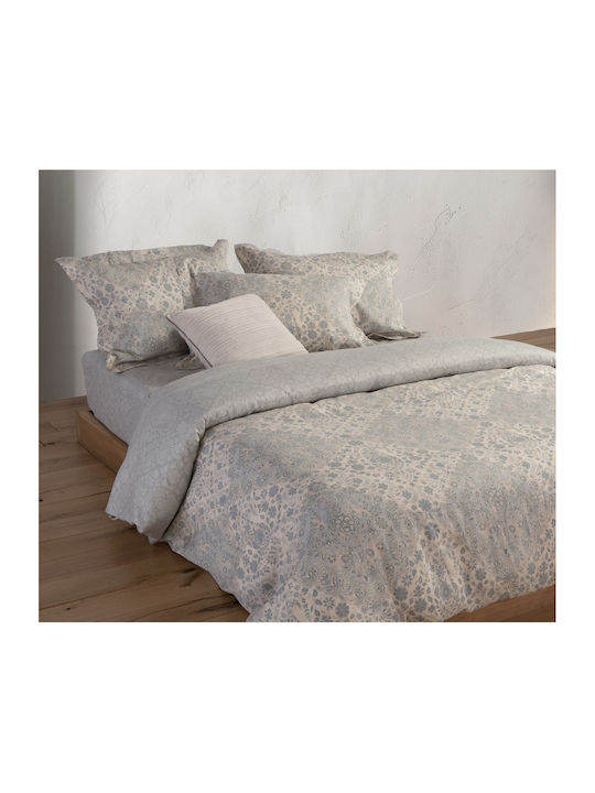 Nef-Nef Homeware Duvet Cover Set Cotton Queen with 2 Pillowcases 240x230 Demand Lilac Lilac