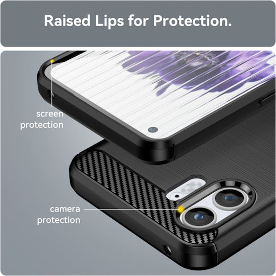 Back Cover Silicon Negru (Nothing Phone 2)