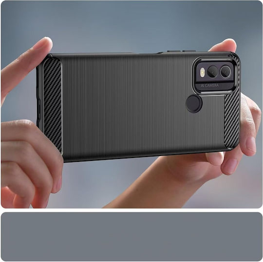 Back Cover Σιλικόνης Μαύρο (Nokia C22)