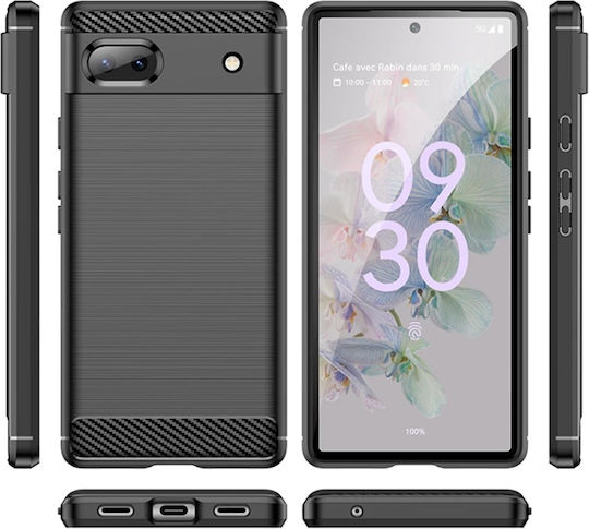 Back Cover Σιλικόνης Μαύρο (Google Pixel 6a)