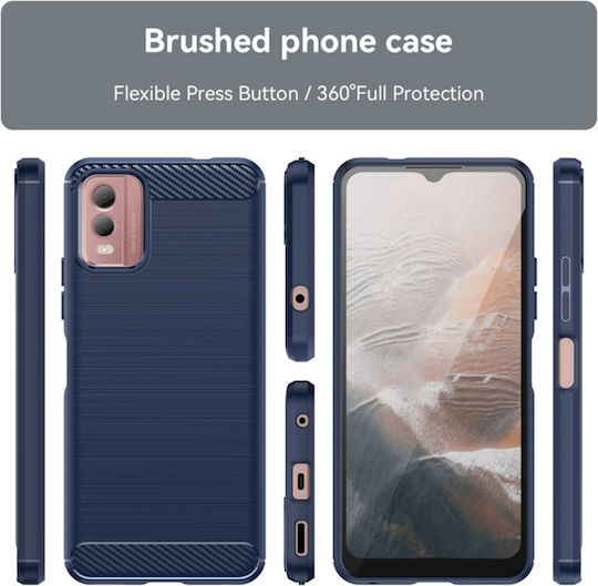 Back Cover Σιλικόνης Μπλε (Nokia C32)