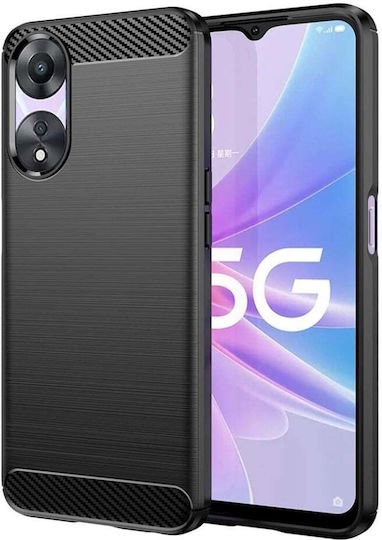 Back Cover Silicon Negru (Oppo A78 5G)