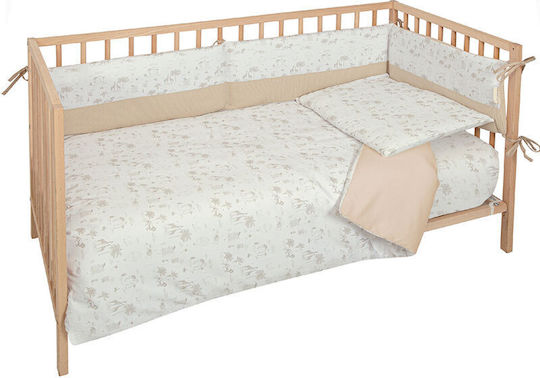 Bimbidreams Baby Bedding Set for Crib Noe Beige 2 Pieces