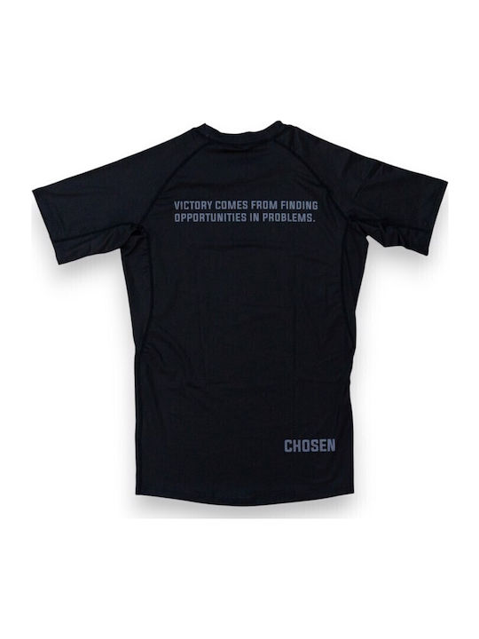 Chosen Ανδρική Κοντομάνικη Μπλούζα CHRS152 για Jiu-Jitsu Μαύρη