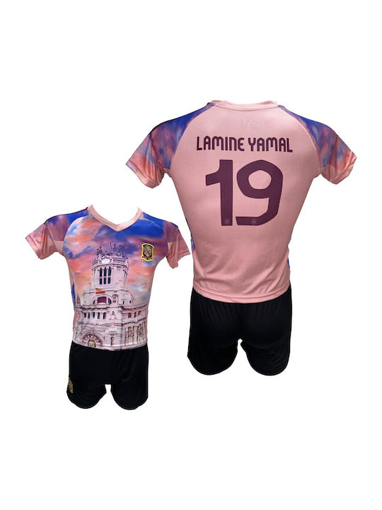 Kids Spain National Football Team Set Lamine Yamal Salmon Blue Black Special Edition 290825-23