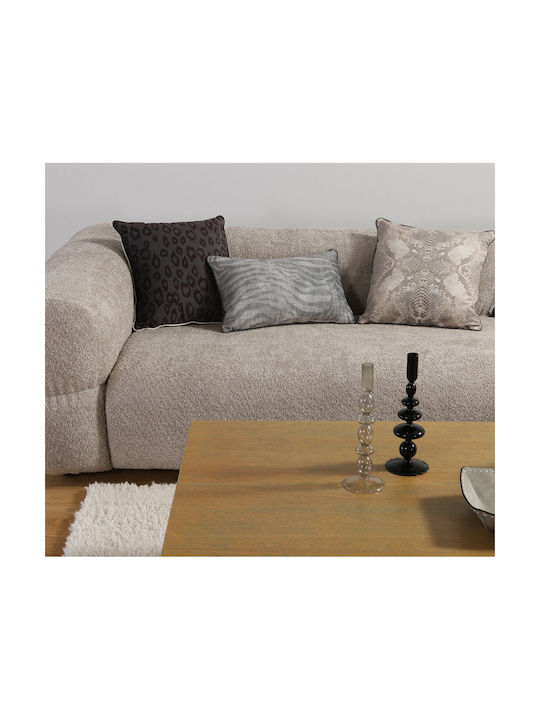 Nef-Nef Homeware Sofa-Kissen Zesten aus Samt Grau 35x50cm
