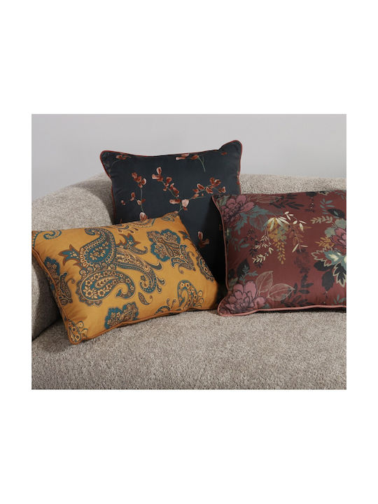 Nef-Nef Homeware Home Sofa Cushion Velvet Petrol Blue 35x50cm