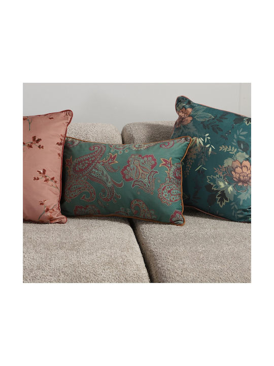 Nef-Nef Homeware Home Sofa Cushion Velvet Petrol Blue 35x50cm