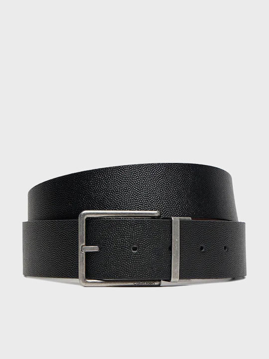 Calvin Klein Ανδρική Ζώνη Δερμάτινη Διπλής Όψης Ταμπά