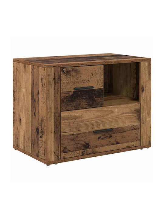 Κομοδίνο Ξύλινο Παλιό ξύλο 60x36x45cm