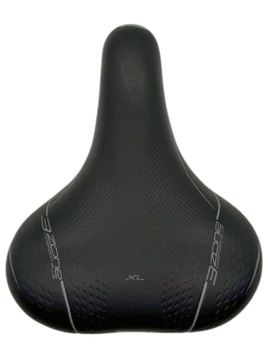Selle Bassano Volare Xl 3zone Black Bicycle Saddle City