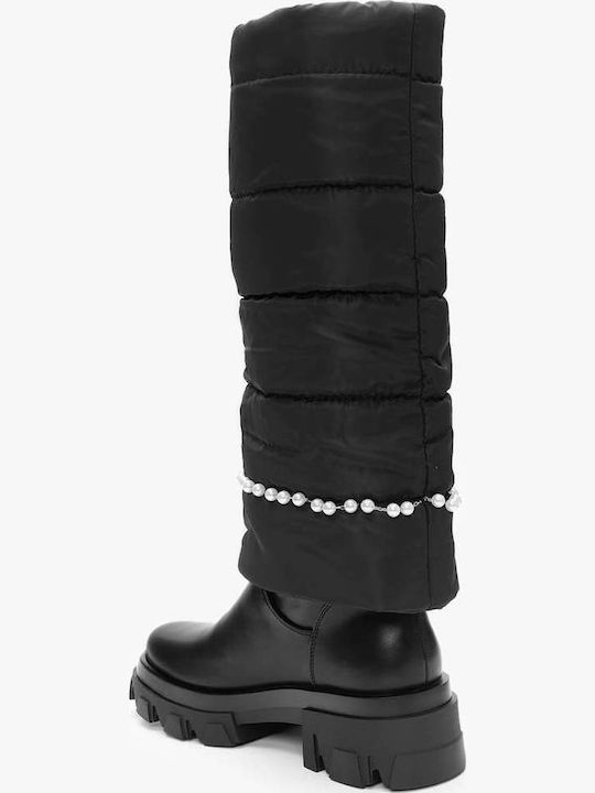 Black Boots Removable Quilted Cover