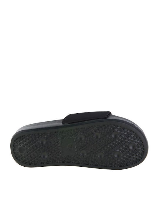 June S Bold Slides with Platforms in Black Color