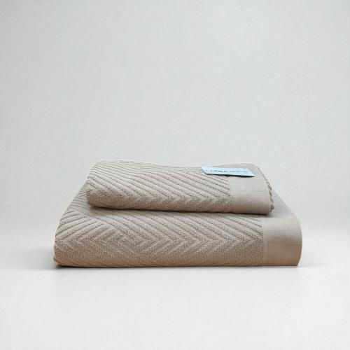 Linea Home Facecloth Diamond 50x90cm Beige Weight 550gr/m²