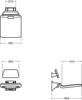 Ideal Standard Μαξιλάρι Μέσης σε Γκρι χρώμα S1208XK