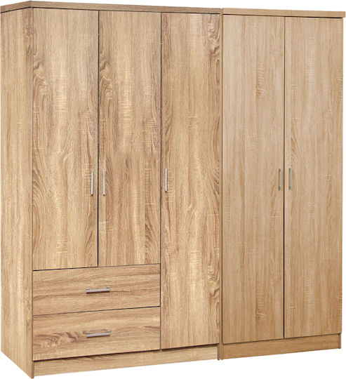 Cinci uși Dulap de Haine Caesar Sonama 150x42.5x181cm