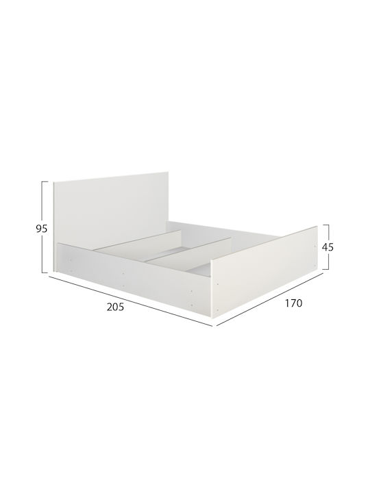 Set de Dormitor Adler White cu Tăblii 160x200buc 5buc