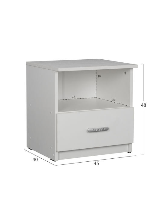 Set de Dormitor Adler White cu Tăblii 160x200buc 6buc