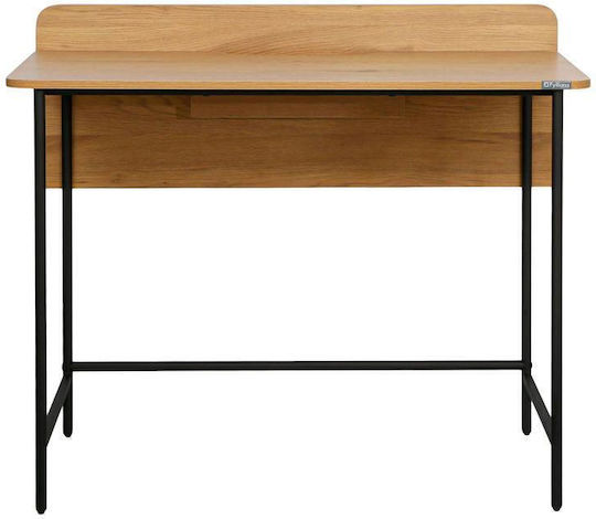 Γραφείο Υπολογιστή Fl2504 100x50x85εκ. Black Oak