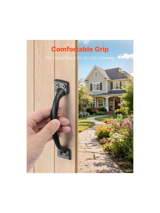 Vevor 4pcs Barn Door Handles 6.5 In Rustic Heavy Duty Garden Gate Shed Pulls