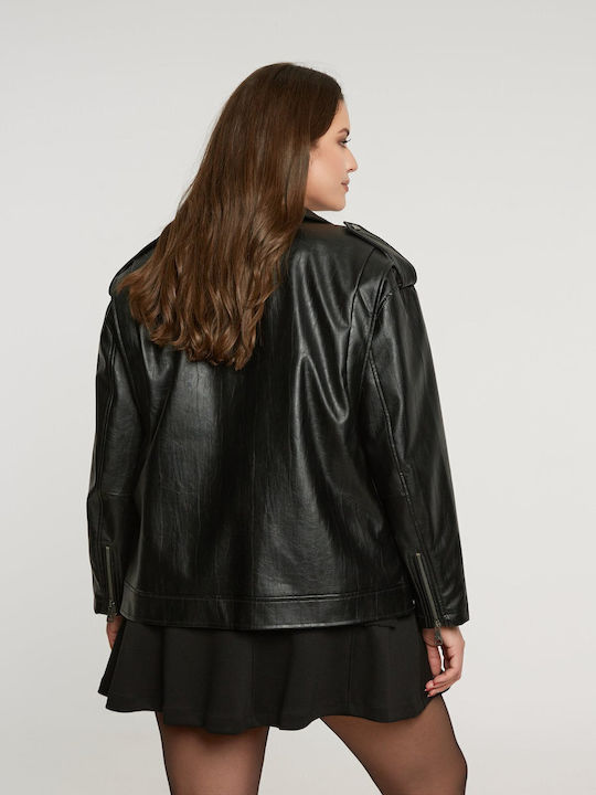 Jachetă de femei Biker Jacket Negru