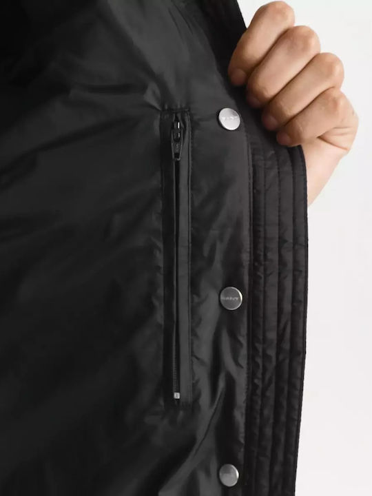 Women's Puffer Jacket Waterproof for Winter Black