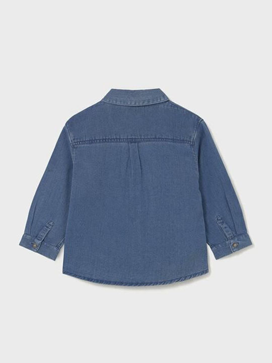 Kinder Hemd Langarm Denim Jean