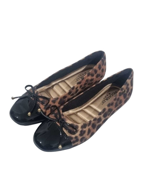 Anatomic Leopard Ballerinas Multicolour