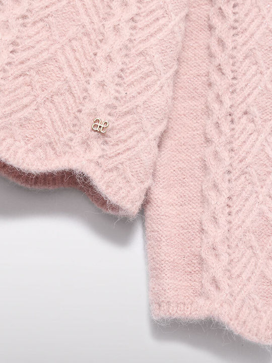 Kids' Sweater Long Sleeve Rose Petal