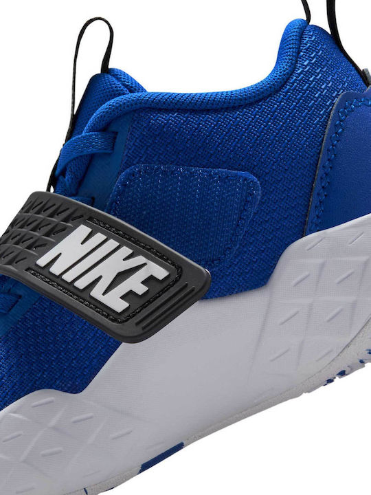 Team Hustle Kids Sports Shoes Basketball with Laces Blue