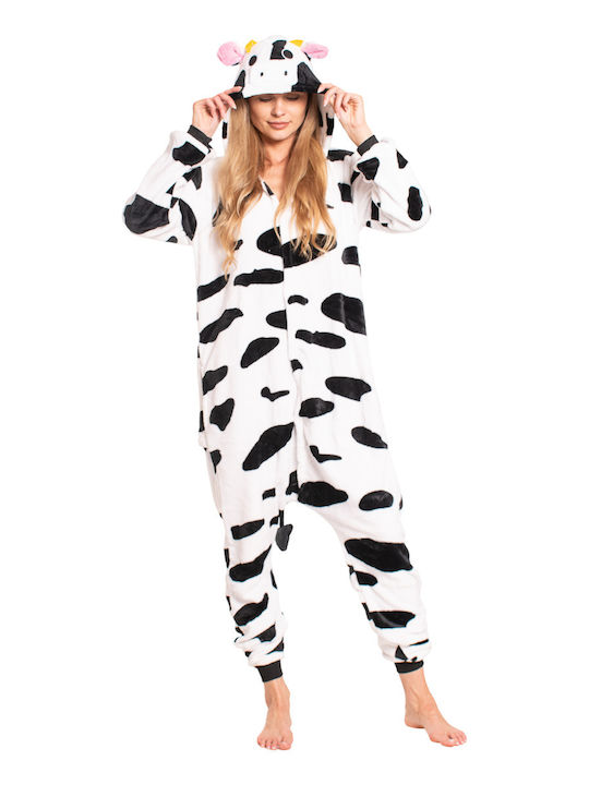 Winter Women's White Onesie Pajama