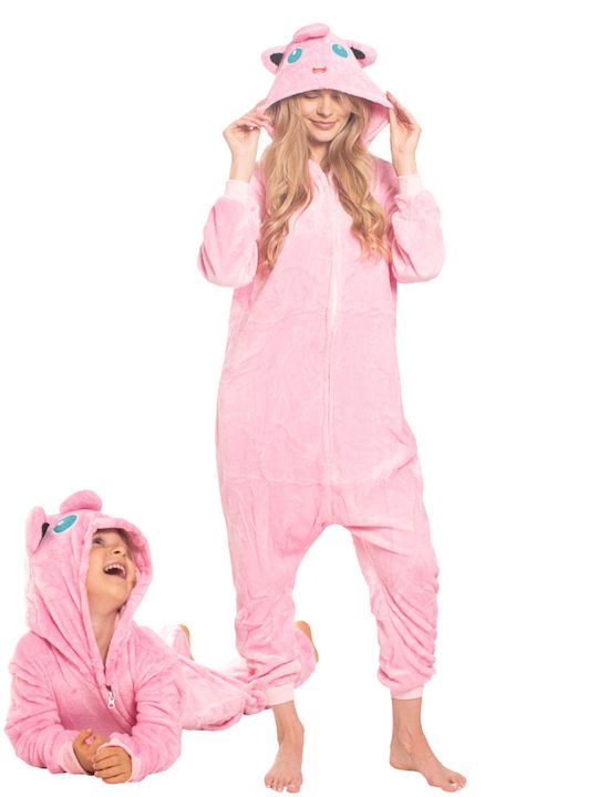 Pijama Onesie De Iarnă Pentru Femei Roz