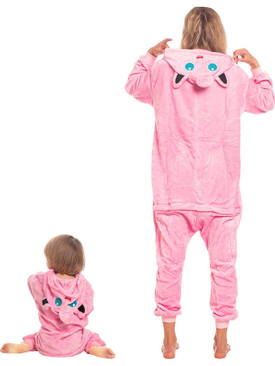 Pijama Onesie De Iarnă Pentru Femei Roz