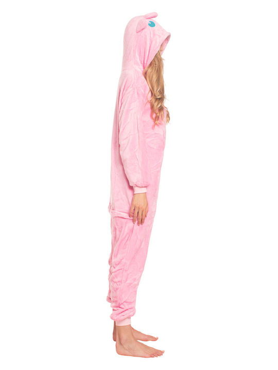 Pijama Onesie De Iarnă Pentru Femei Roz