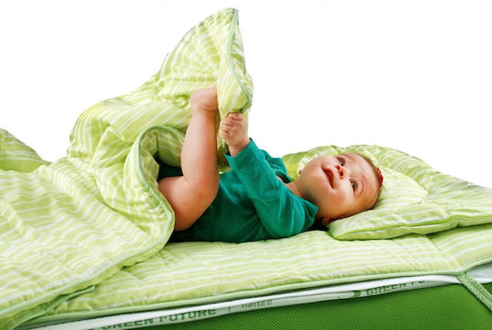 Green Future Impermeabil Protecție saltea pentru bebeluși Verde Antibacterian cu elastic 70x140buc
