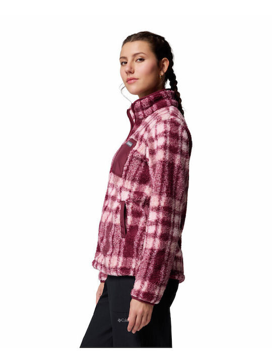 West Bend Women's Cardigan with Zipper Rich Wine