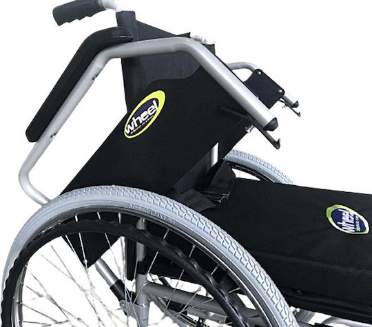 Wheel Economy Wheelchair 24" Folding Simple Type 43cm WHL-ECONOMY-43 Silver